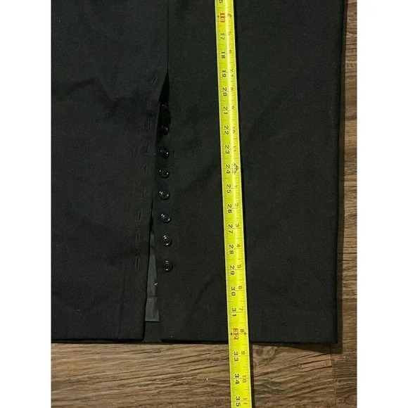 Vintage C.E. Stanton Womans Black‎ Wool Pleated Pocket Long Skirt Small - Picture 9 of 10